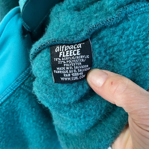 KUHL Savina Alfpaca Fleece Jacket Coat Womens Size Small Full Length Button Up - Picture 6 of 7